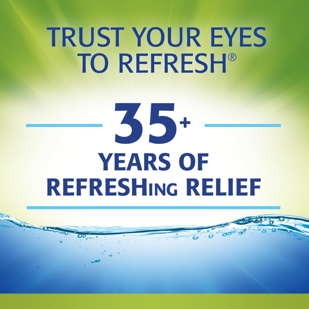 Refresh Relieva PF vial en mano demostrando uso sencillo