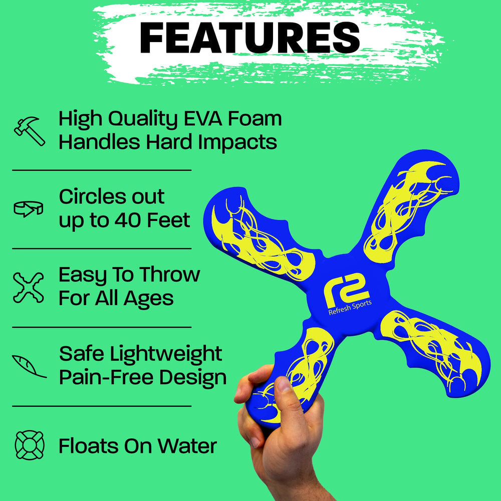 Refresh Sports boomerang flotando en piscina resistente al agua