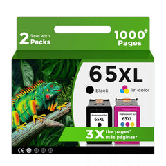 Relcolor cartucho 65XL frontal mostrando el paquete y ahorro