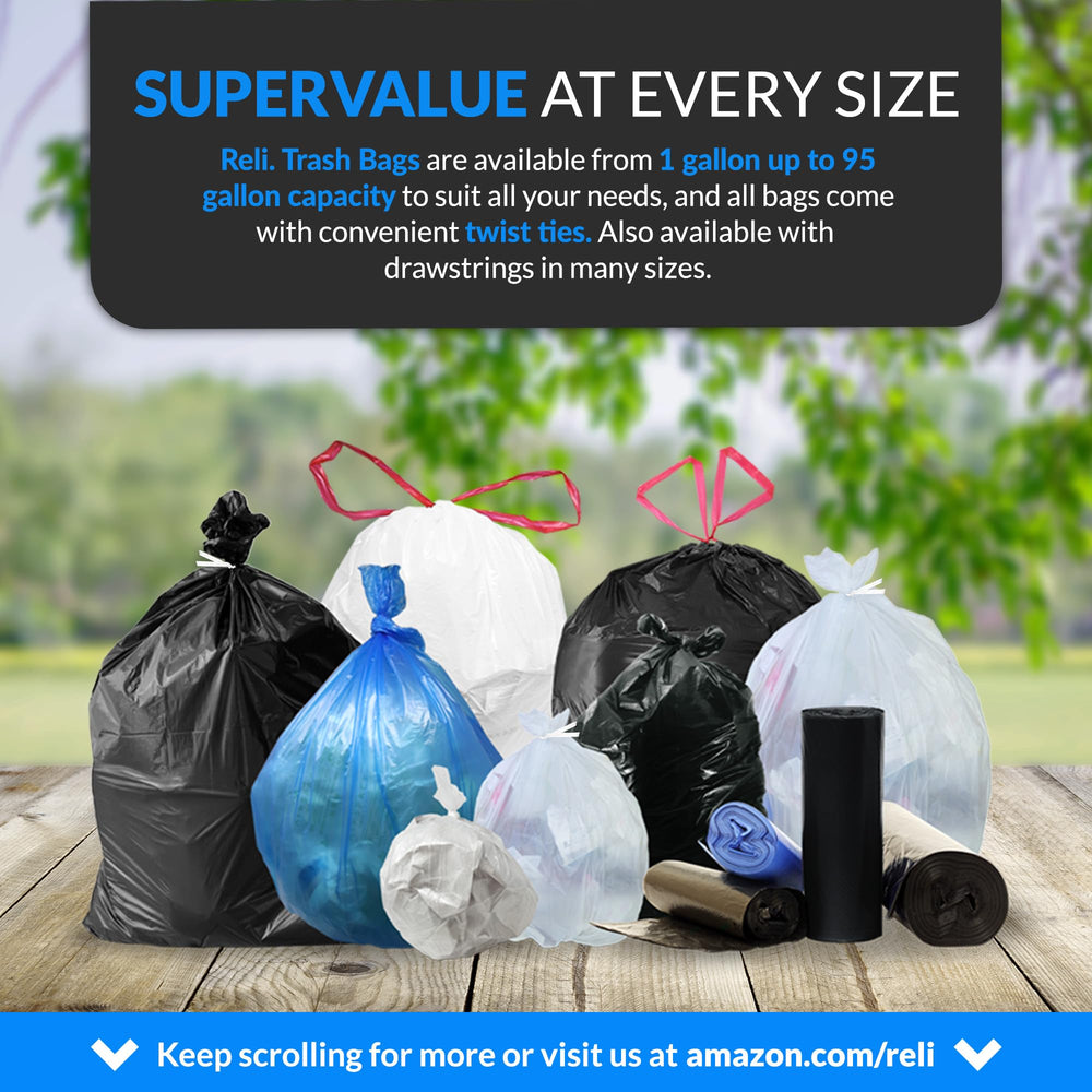 Reli. bag used in kitchen with bulky waste showing household cleanup convenience benefit