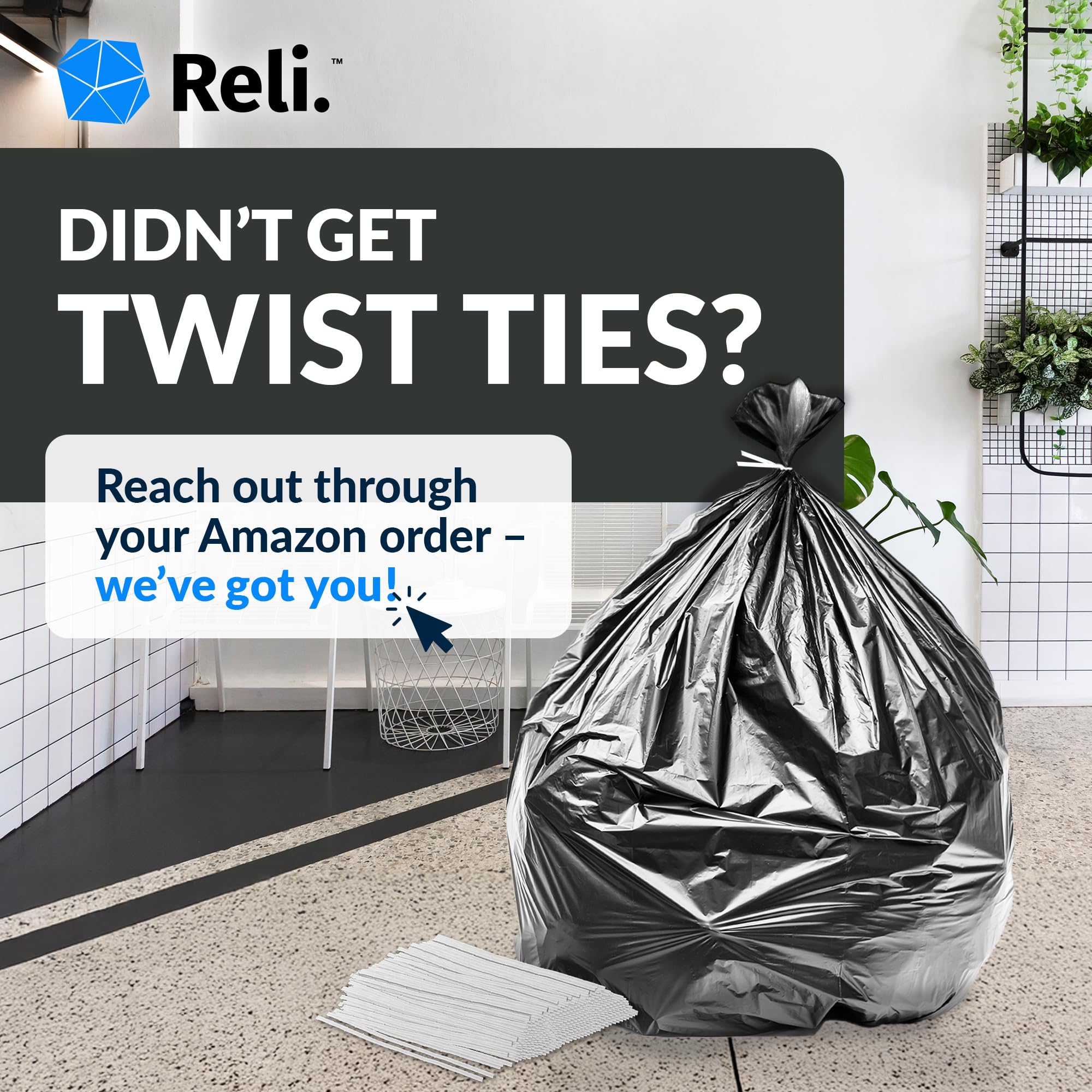 Reli. bag beside a ruler for size comparison showing 40x54 inches capacity benefit