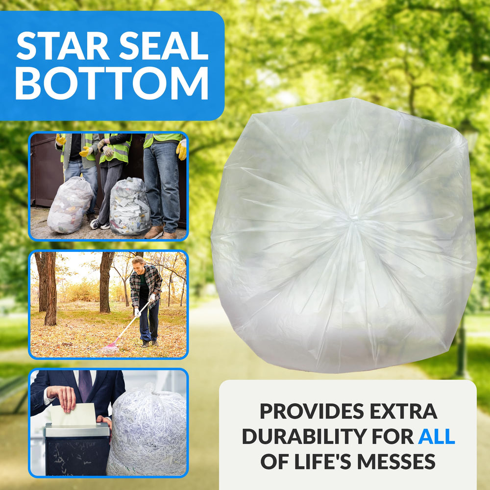Reli bolsa transparente con contenido visible para control y reciclaje
