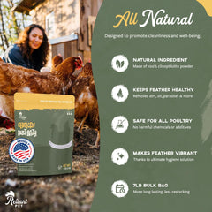 Reliant Pet open bag showing sand-blend texture and easy pouring