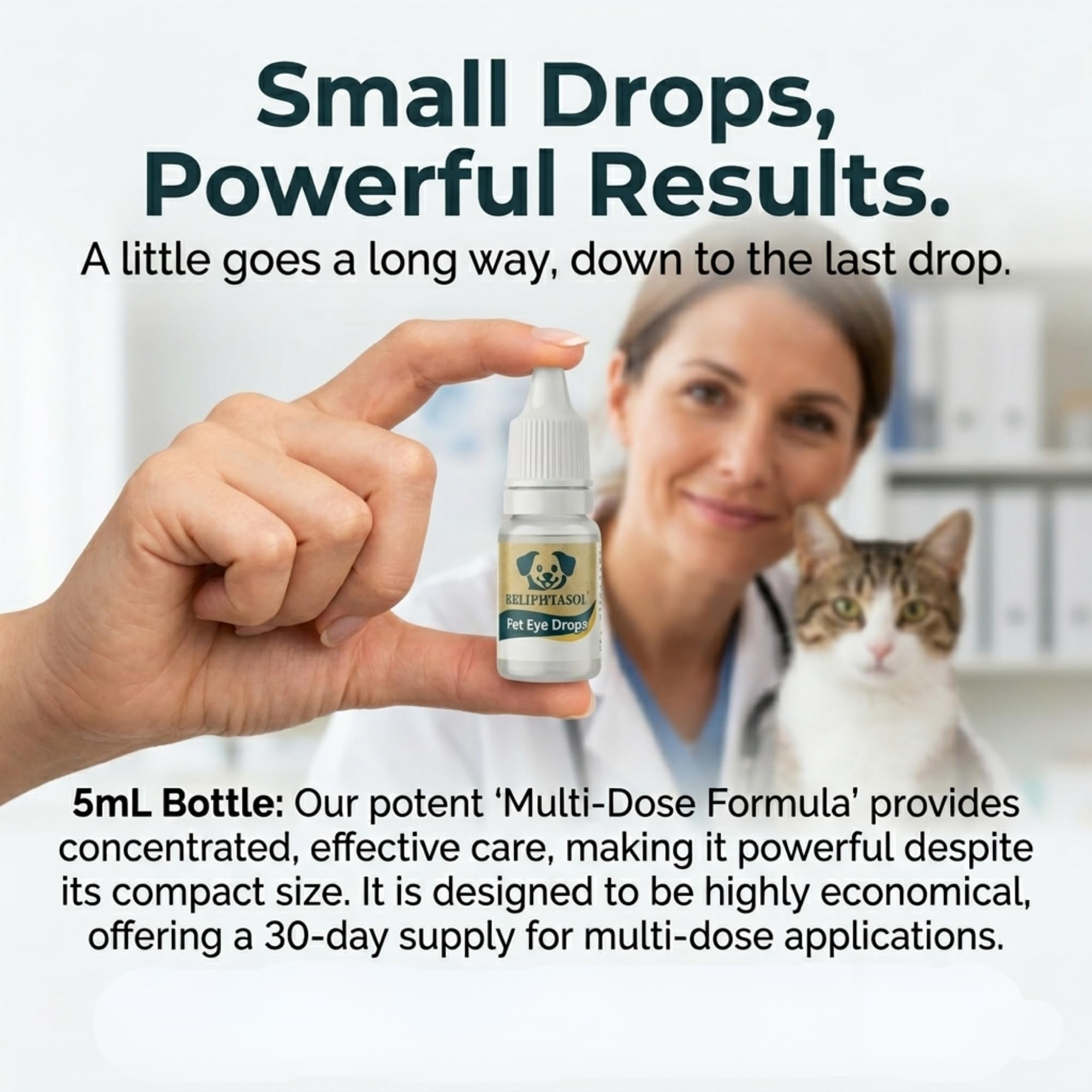 RELIPHTASOL usado en ojo de gato mostrando confort y limpieza ocular