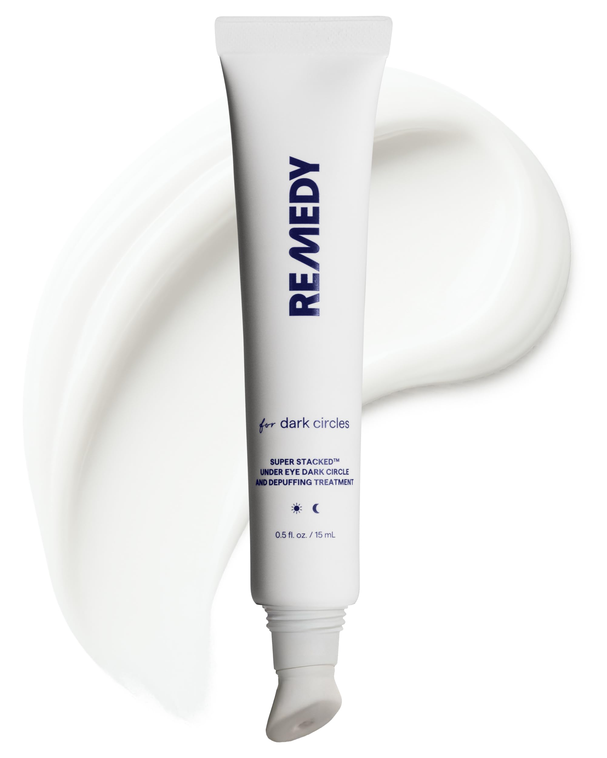 Remedy Science envase frontal de crema contorno ojos mostrando diseño y tamaño