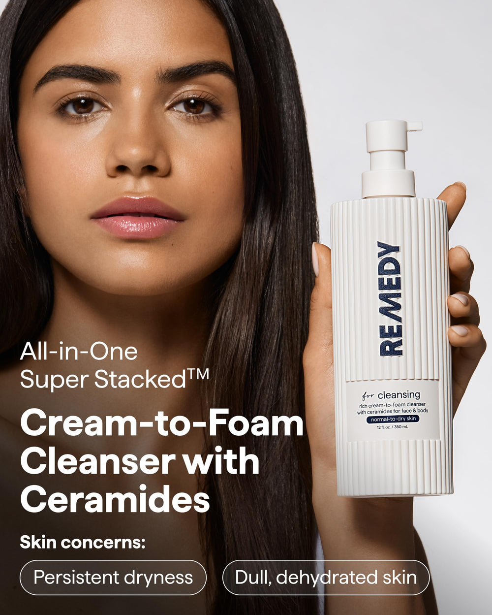 REMEDY etiqueta con ingredientes clave, transparencia y confianza
