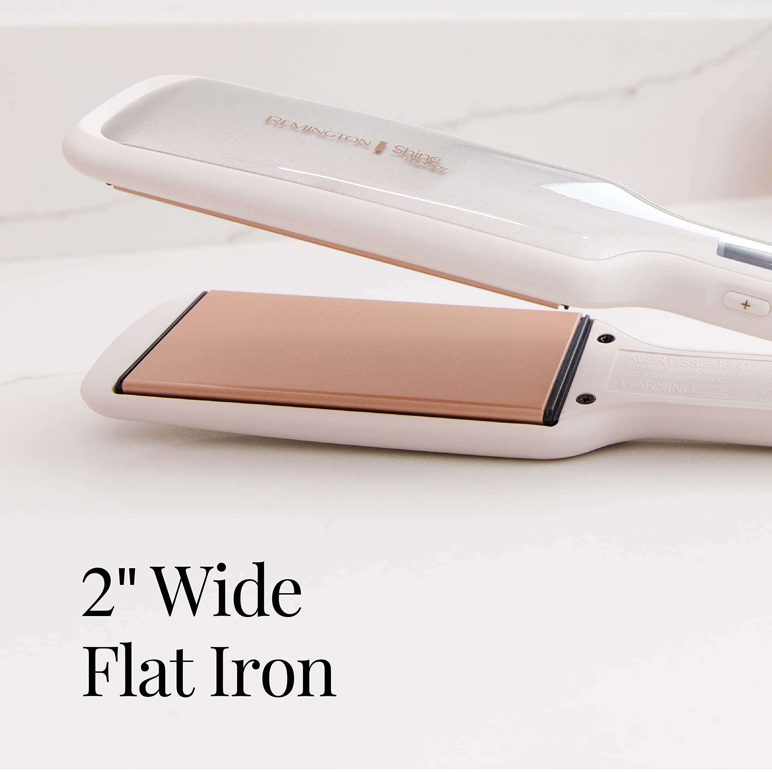 Remington temperature controls and display visible, for precise heat selection