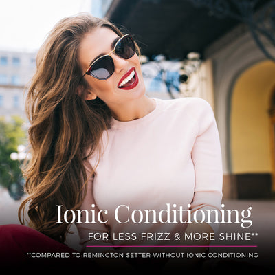 Remington thermal wax core close-up revealing heat-retaining core for longer-lasting curls