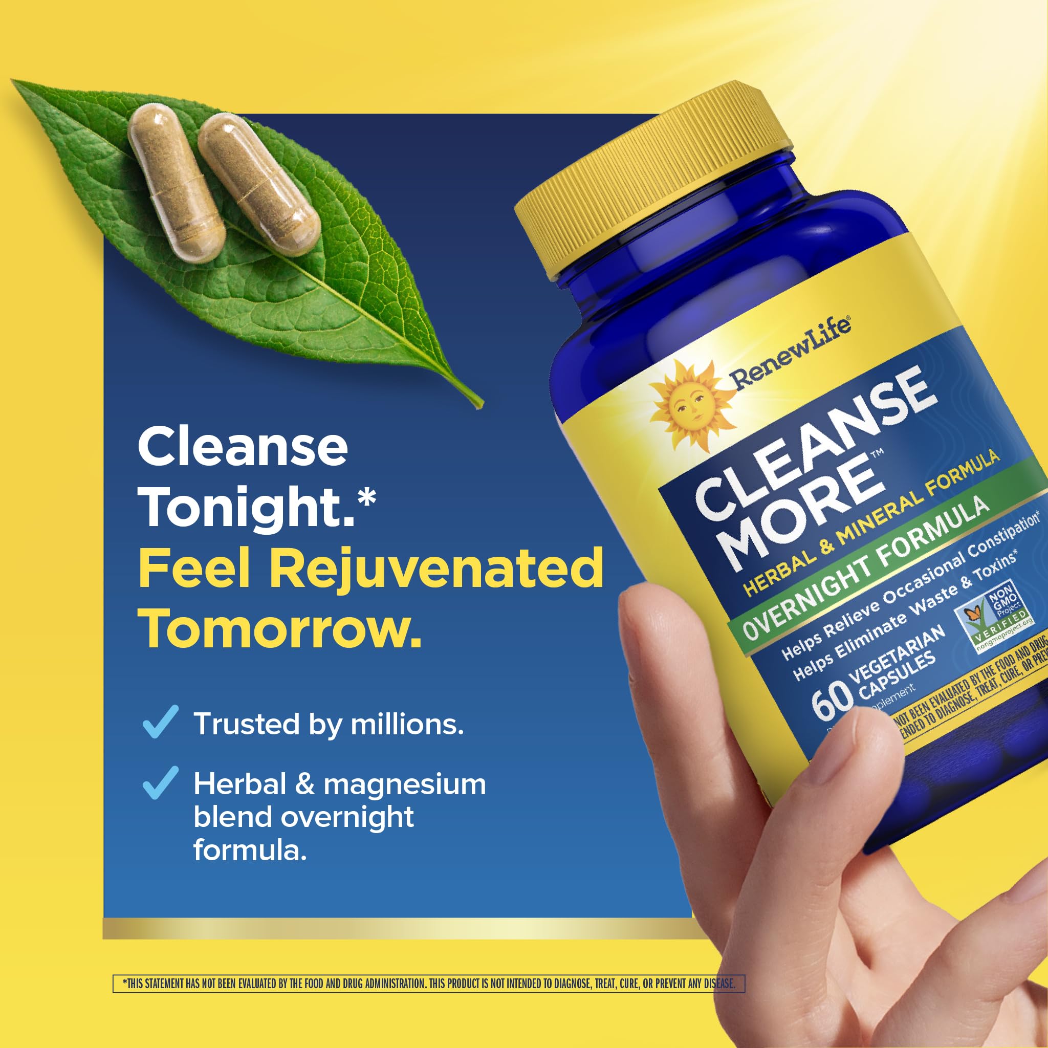 Renew Life etiqueta nutricional legible mostrando ingredientes y pureza