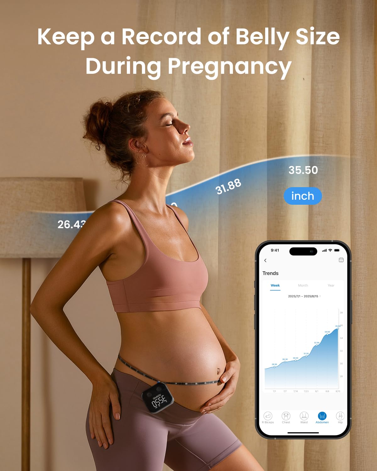 RENPHO smartphones sincronizando medidas con la app para seguimiento continuo