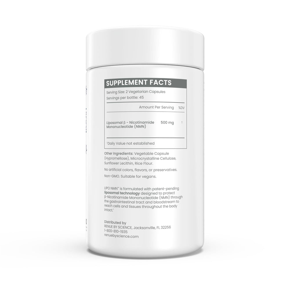 Renue By Science close-up of a single capsule highlighting texture and seal