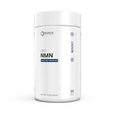 Renue By Science front bottle view showing supplement packaging and clear potency