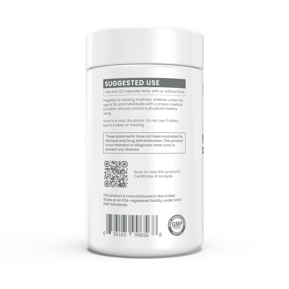 Renue By Science opened bottle with capsules visible for convenient daily use