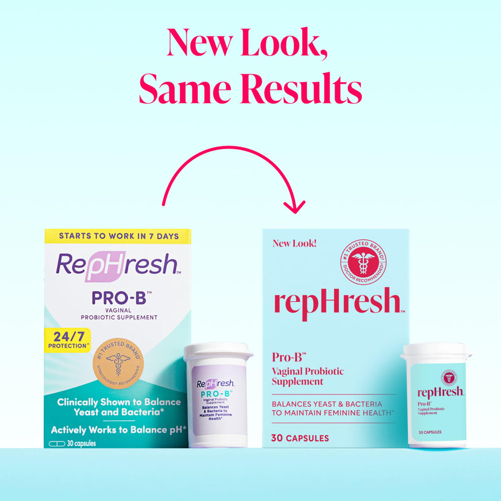 RepHresh Pro-B cápsula en mano indicando tamaño compacto y fácil ingestión