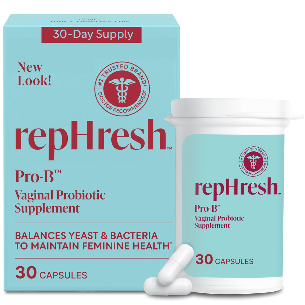 RepHresh Pro-B frente del envase mostrando 30 cápsulas y conveniencia diaria