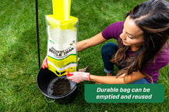 RESCUE! trap hung in garden attracting beetles away from plants, protects foliage
