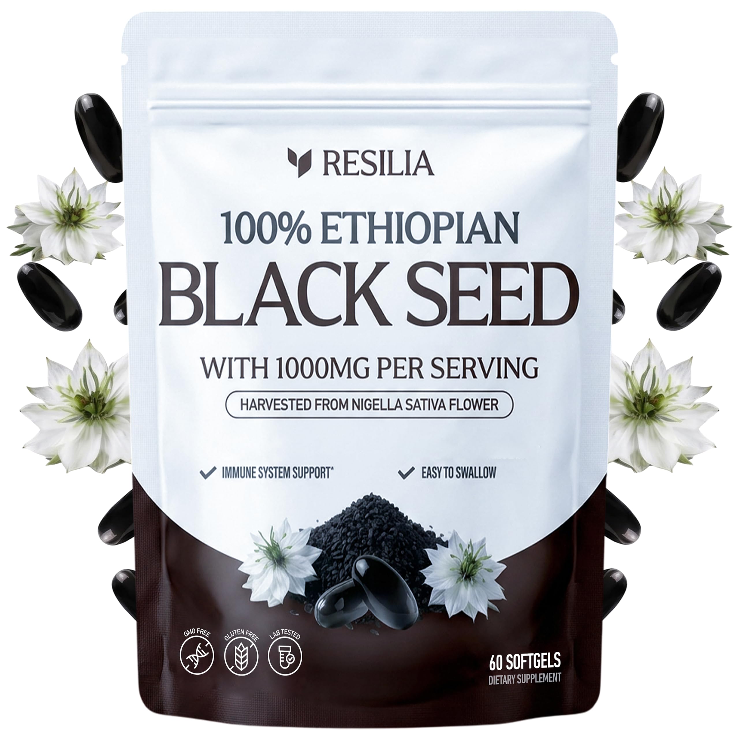 Resilia Oil Of Oregano envase frontal mostrando la marca y facilidad de uso