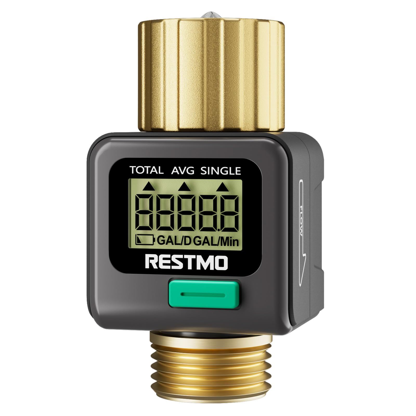 Restmo front view showing meter and clear LCD for fast readings