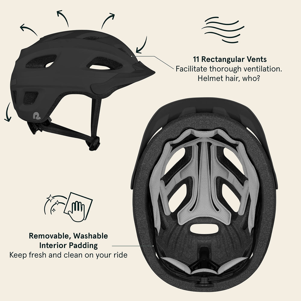 Retrospec Lennon detalle de la visera desmontable para protección solar