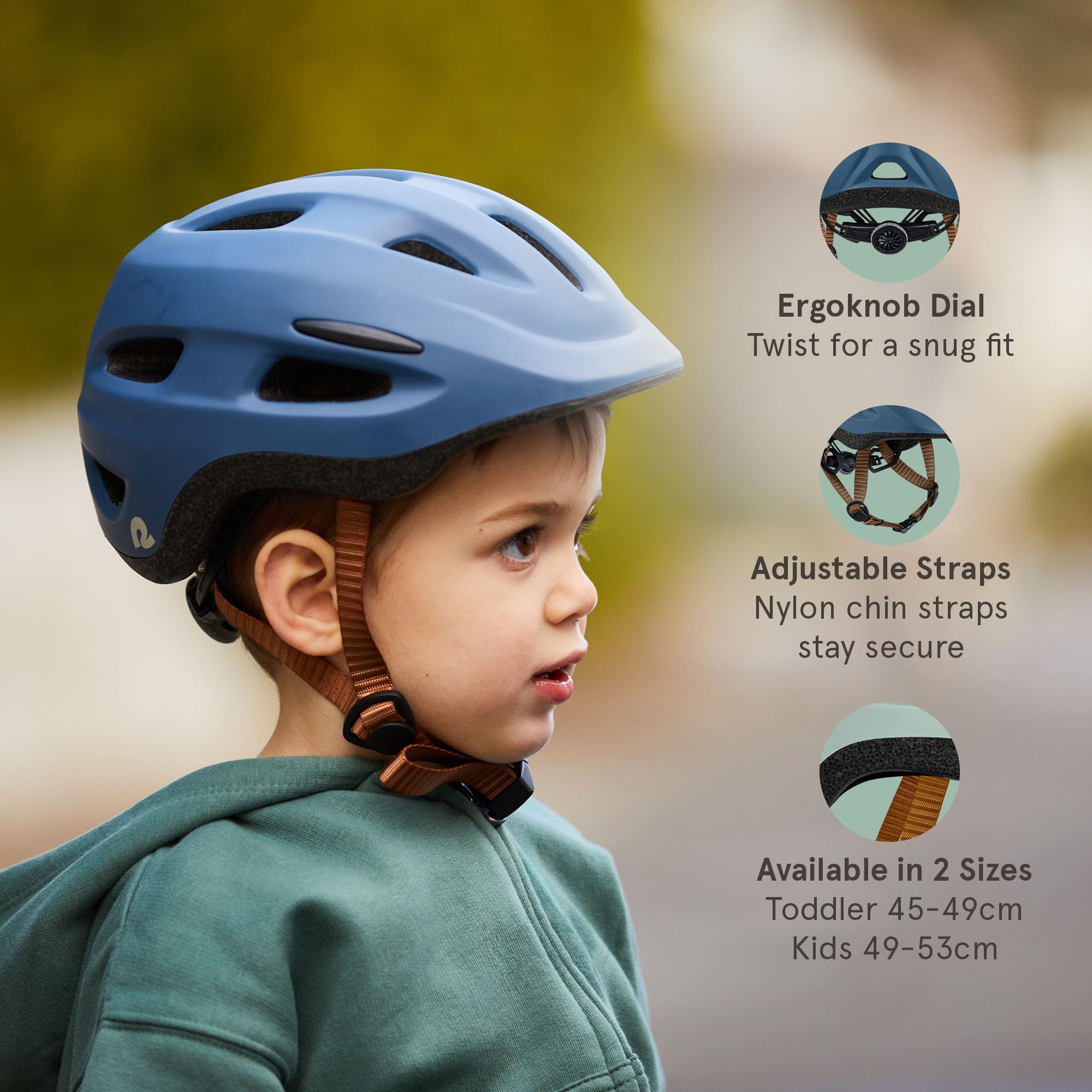 Retrospec Scout niño usando casco en bicicleta beneficiando ventilación