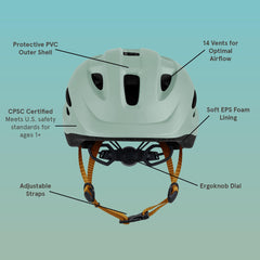Retrospec Scout detalle de espuma absorbente para mayor protección