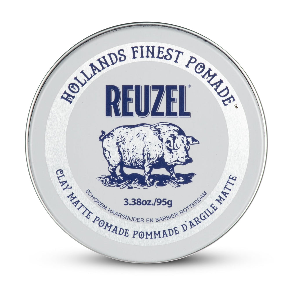 REUZEL frasco frontal mostrando diseño y tamaño práctico