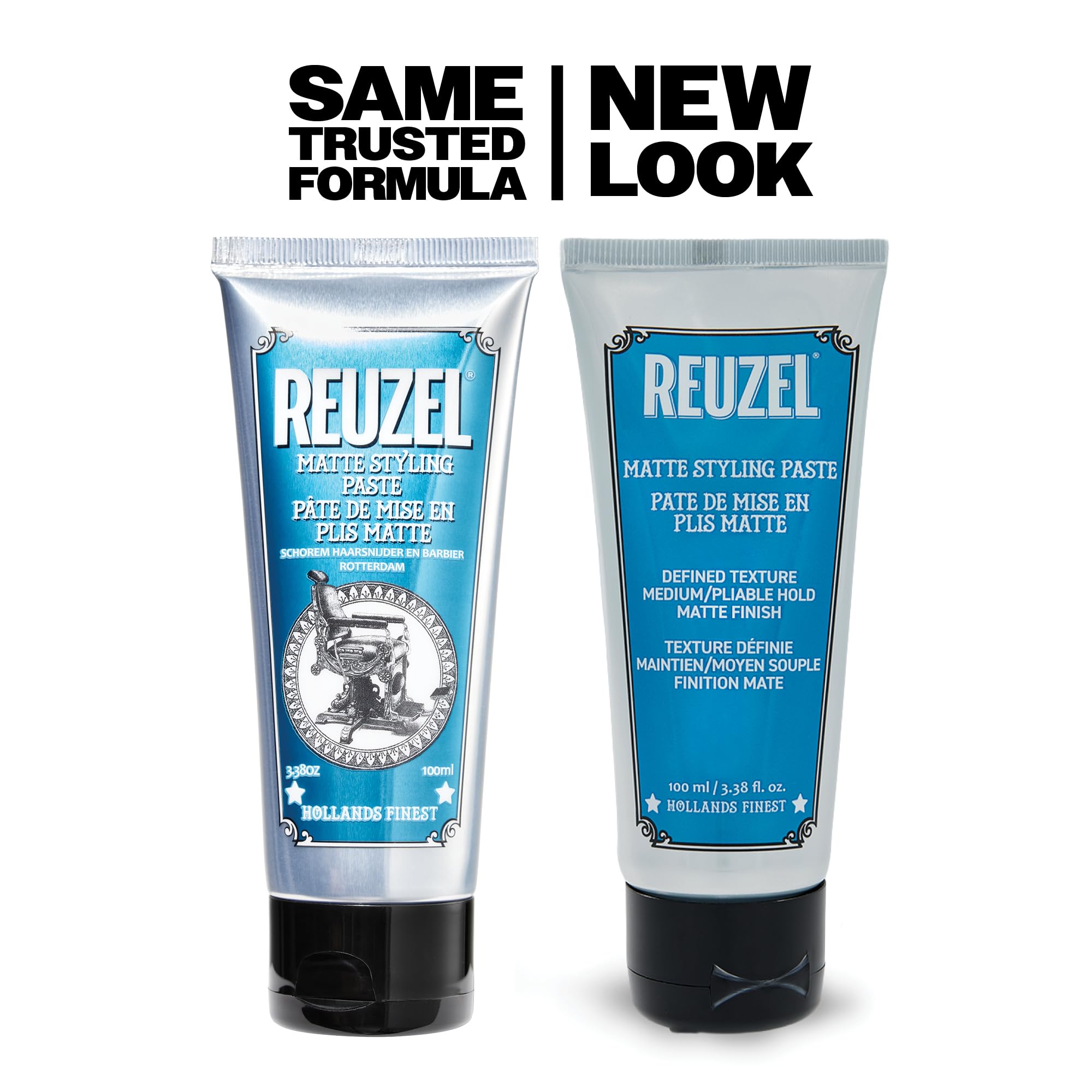 REUZEL peinado casual con acabado mate demostrando volumen natural