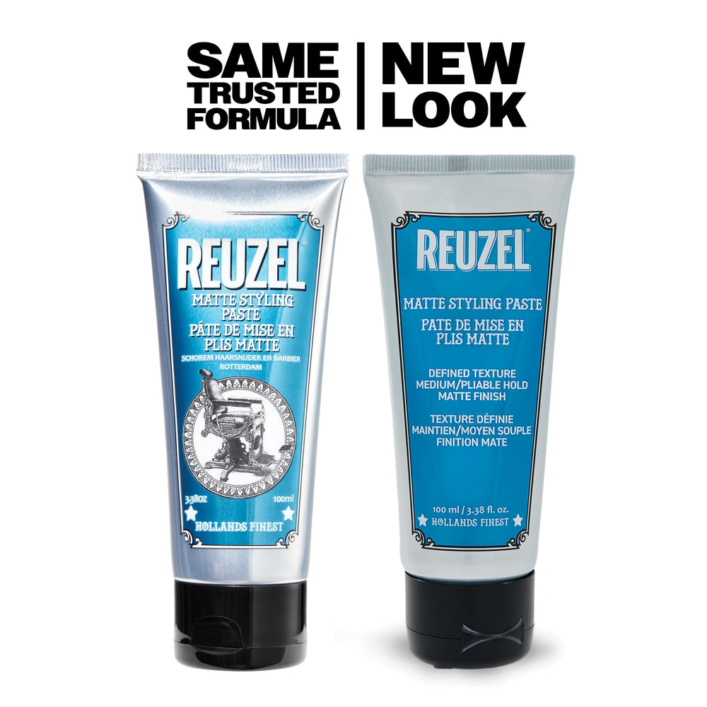 REUZEL peinado casual con acabado mate demostrando volumen natural