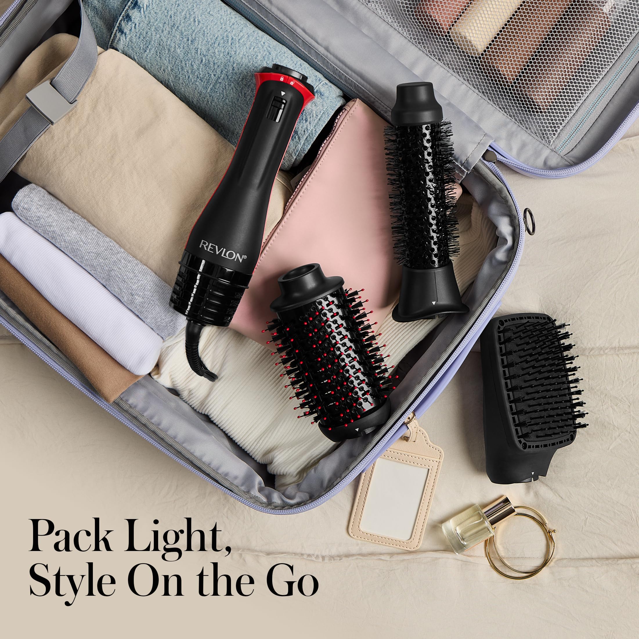 REVLON multi-styler lifting roots to show extra volume and targeted styling benefit