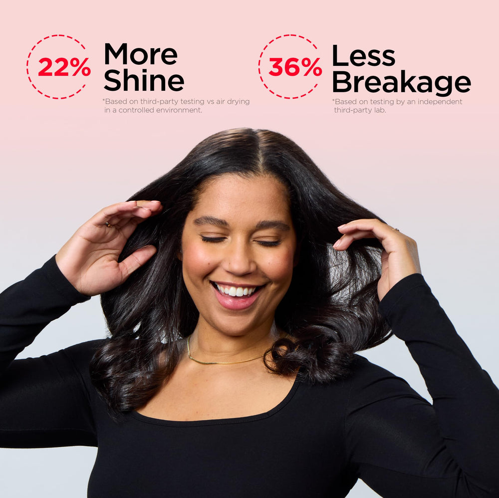 REVLON multi-styler in use creating lifted blowout for quick salon-style results