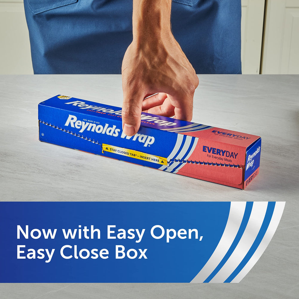Reynolds Wrap easy tear edge detail for convenient cutting