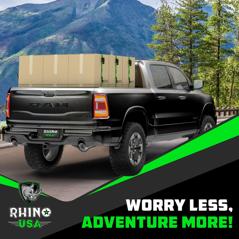 Rhino USA comparación de largo mostrando 15 pies para múltiples aplicaciones