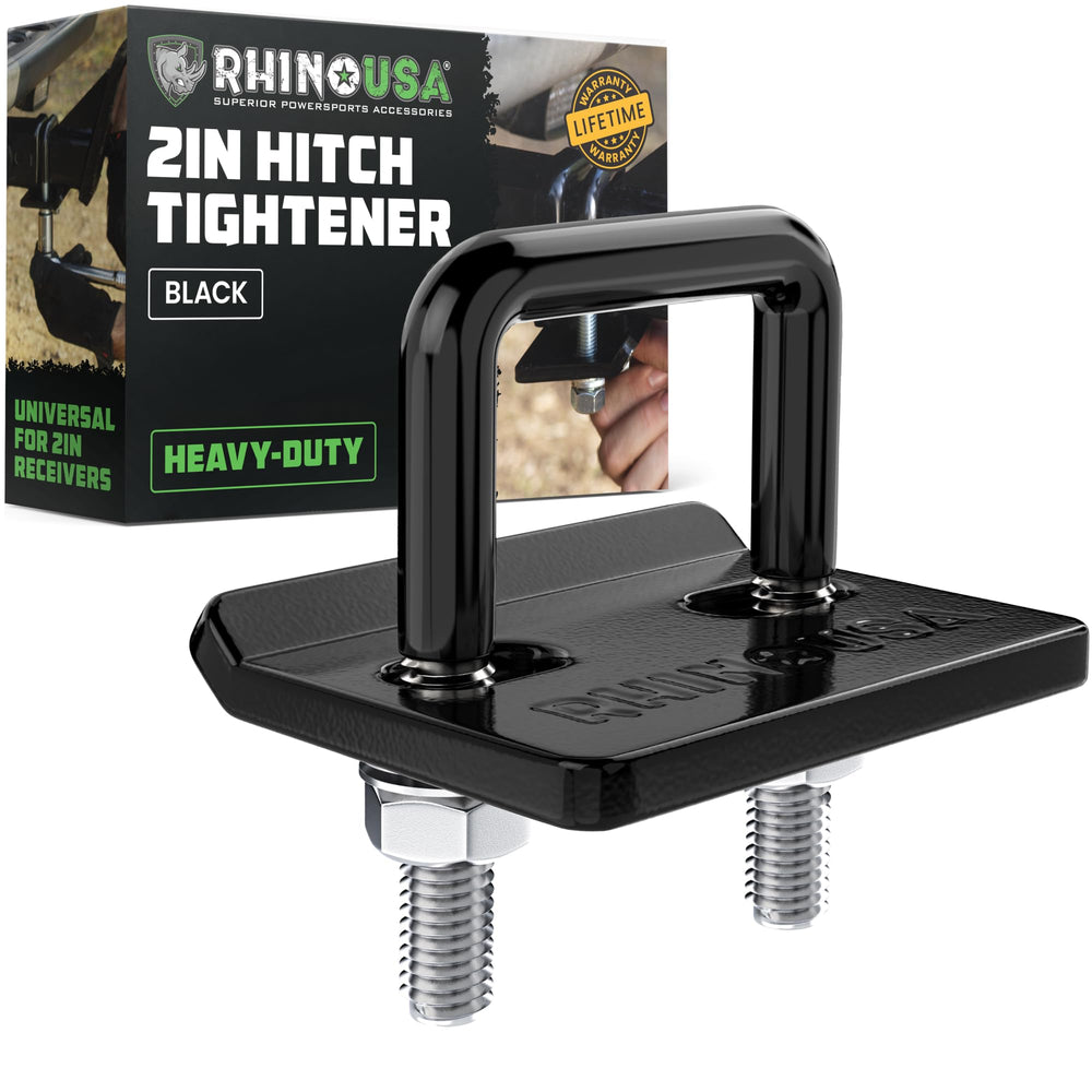 Rhino USA frontal de la abrazadera mostrando ajuste seguro y reducción de ruido