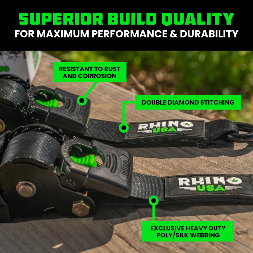 Rhino USA lazos blandos usados para crear anclajes sin dañar barras
