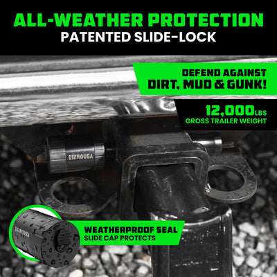 Rhino USA slide cap detail keeping dirt out, improves long-term reliability