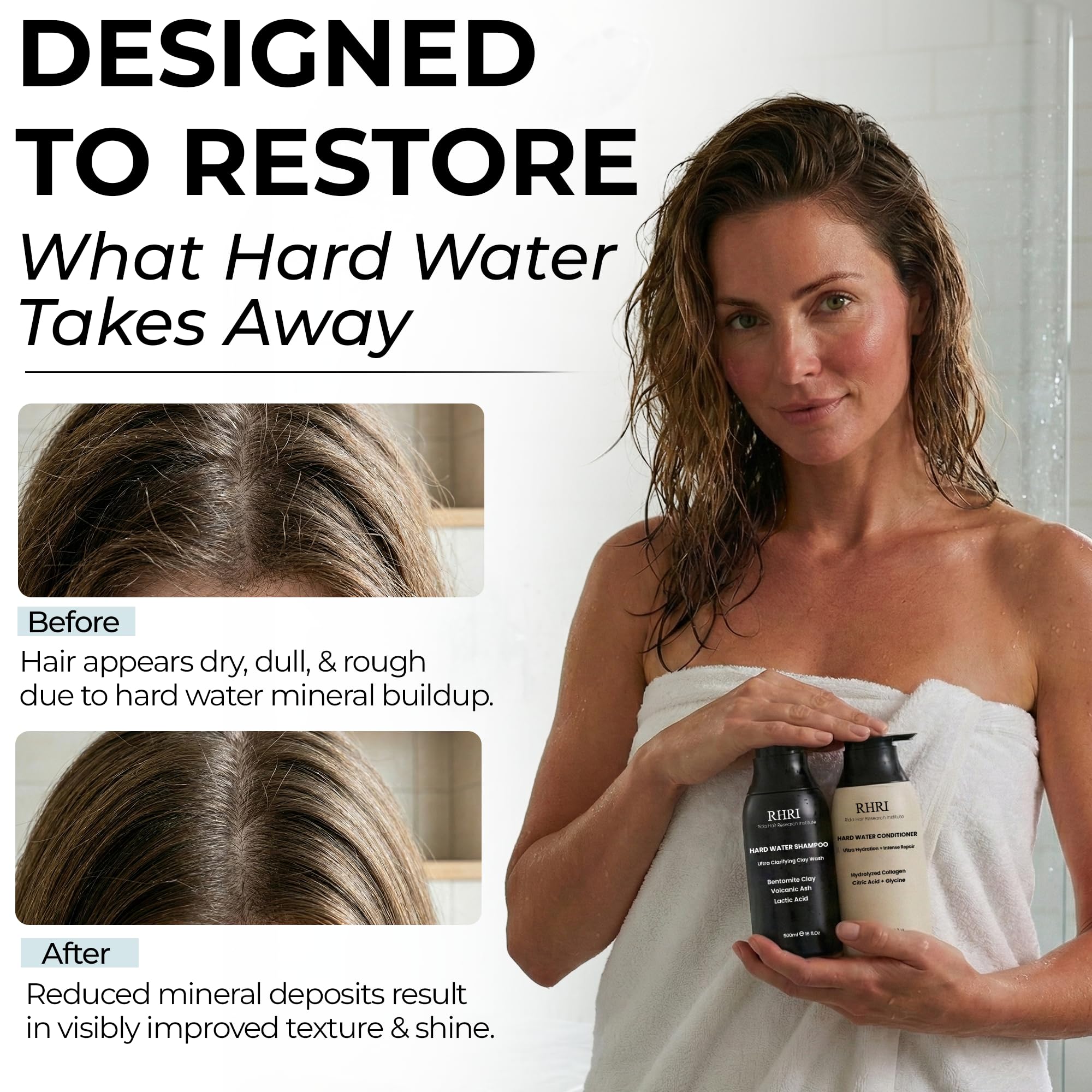 Rida Hair Research Institute ingredientes bentonita y ceniza volcánica que adsorben metales