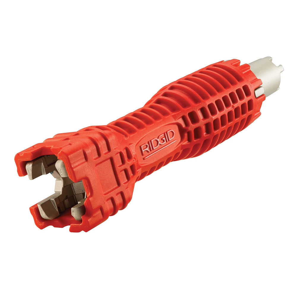 RIDGID vista frontal de la llave EZ Change mostrando todas las funciones