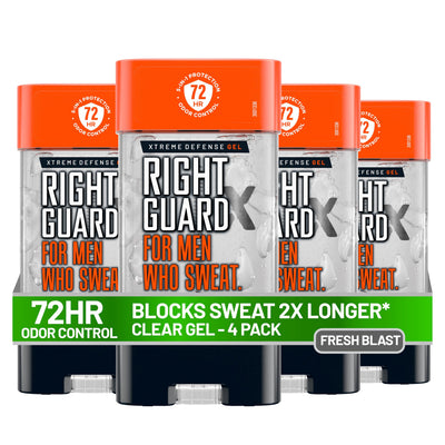 Right Guard frasco frontal mostrando diseño y protección confiable