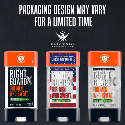 Right Guard gel textura clara en primer plano, aplicación suave