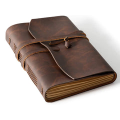RILIHO cuaderno frontal mostrando cuero suave y elegante para uso diario