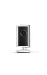 Ring Indoor Cam Plus front view showing compact design and lens benefit