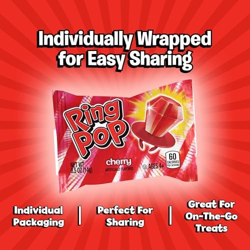 Ring Pop bolsa abierta con 30 unidades, práctico para repartir