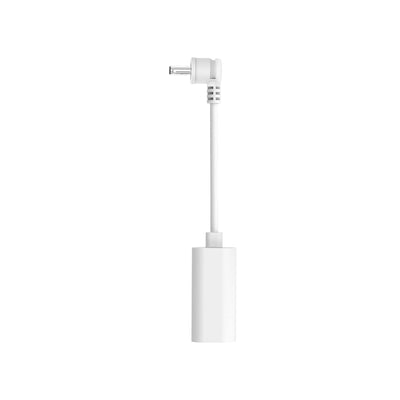 Ring small solar panel cable and USB-C to barrel adapter detail for compatibility