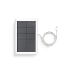 Ring small solar panel mounted with stick up cam demonstrating continuous power