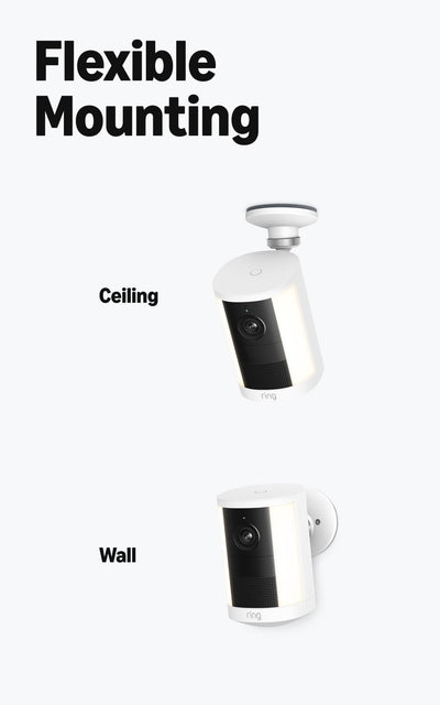 Ring Spotlight Cam in-app siren control on phone enabling instant deterrence