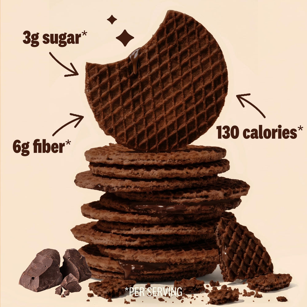 Rip Van Wafels envuelto individualmente facilitando transporte y frescura