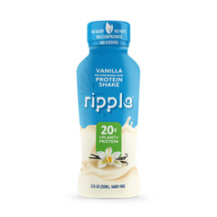 Ripple side label close-up highlighting ingredients and transparency benefit