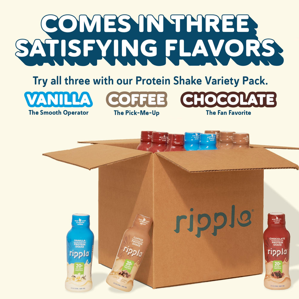 Ripple case of twelve bottles showing pack size and ready-stock benefit