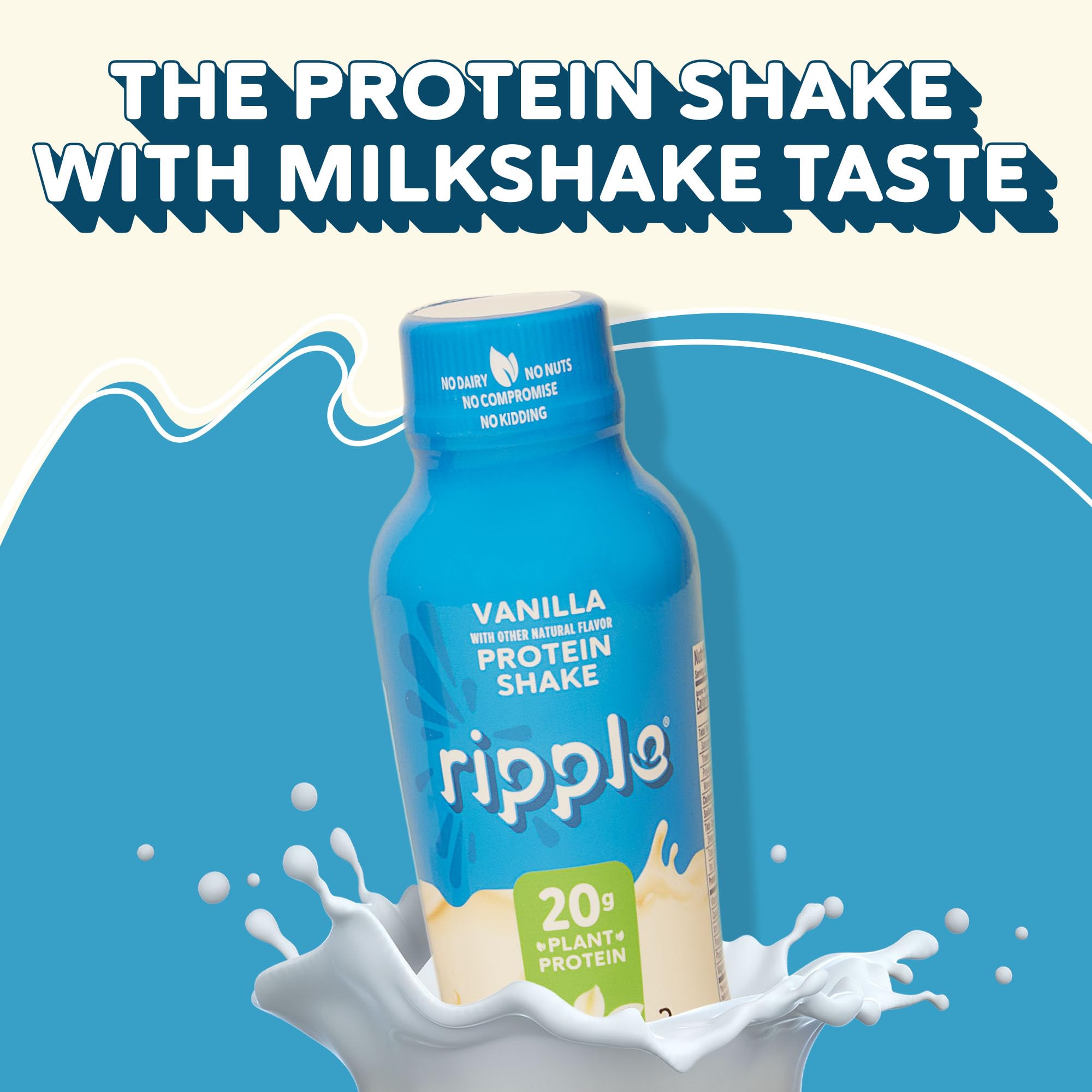 Ripple nutritional panel close-up showing protein and mineral amounts benefit