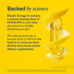 Ritual cápsulas en la palma para ilustrar dosis diaria conveniente
